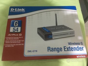 Router D-Link DWL-G710 e amplificatore di segnale