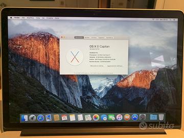 MacBook Pro 15" 2015 i7 2,5GHz 16GB RAM — con scat