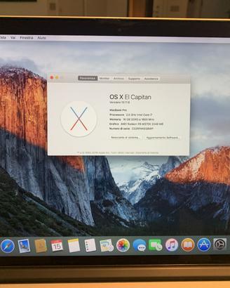MacBook Pro 15" 2015 i7 2,5GHz 16GB RAM — con scat