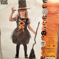 Vestitino da Streghetta Halloween taglia 4-5 anni
