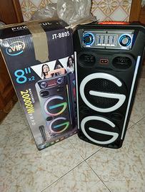 Cassa karaoke bluetooth 8 pollici