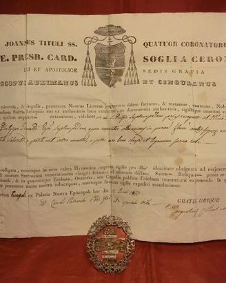 RELIQUIARIOcon RELIQUIA DI SAN PACIFICO-MARCHE1800