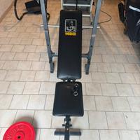 Panca regolabile da peso + 50kg di dischi