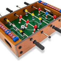 CALCIO BALILLA BILIARDINO DA TAVOLO IN LEGNO