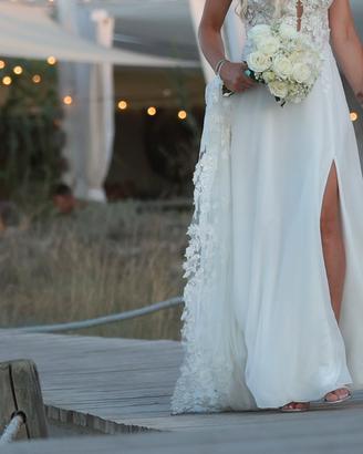 Vestito da sposa bianco taglia 40