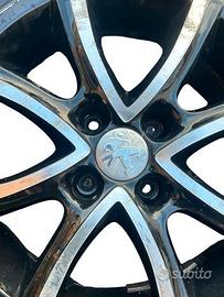 Cerchio in lega da 15 pollici peugeot 208 2012