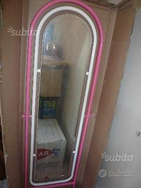 Specchiera barbie in metallo 175 x 55 cm
