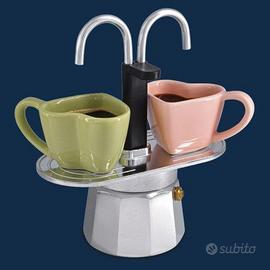 Moka espresso con doppia testa (Mokamor & Tazamor)