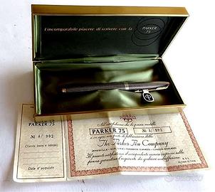 Rara "Parker 75 Ciselè " argento mass.925