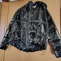 Piumino Sisley nero lucido, tg S