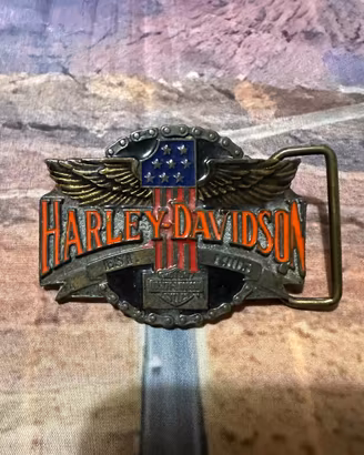 Fibbia Originale Harley Davidson del 1988 Stupenda