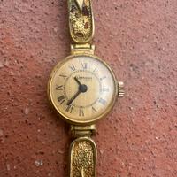 Orologio clessidra laminato donna antico