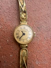 Orologio clessidra laminato donna antico