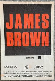 Biglietto concerto James Brown