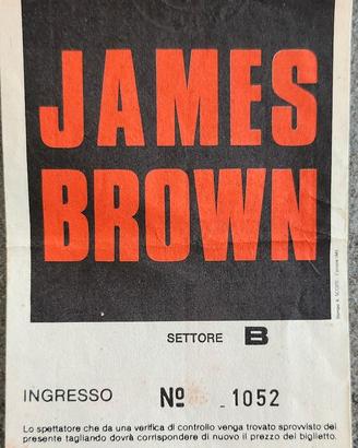 Biglietto concerto James Brown