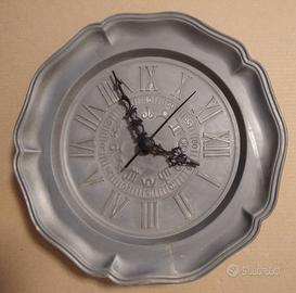 OROLOGIO DA PARETE IN PELTRO STILE INDUSTRIALE