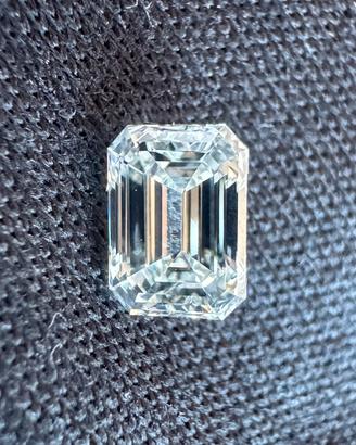 Diamante naturale taglio smeraldo - 0,42ct - GIA