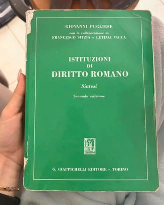 Libro di istituzioni di diritto romano, pugliese