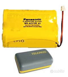 Batteria Pila di ricambio per NUOVO TELEPASS Panas