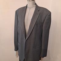 Completo uomo Gessato grigio taglia 56