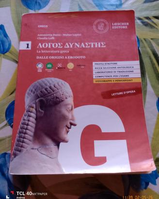 libro di letteratura Greca 