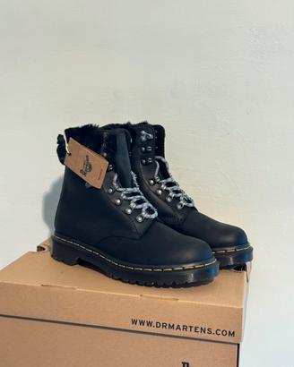 Stivaletti Dr. Martens 1460 Serena Collar pellicci