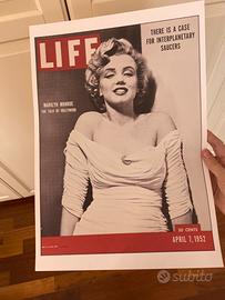 Poster Marilyn Monroe copertina quadro camera casa