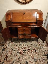 mobiletto a scrivania più specchiera