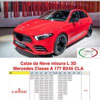 Calze da Neve Mercedes CLA A177 B245 misura L