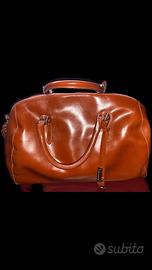 Borsone Gianni Chiarini in vera pelle, mai usato