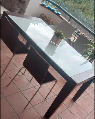 Tavolo allungabile e 6 sedie Calligaris 