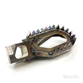 PEDANE ACCIAIO ENDURO KTM HUSQ HONDA KAWASAKI yama