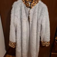 Vestito leopardo bianco carnevale 