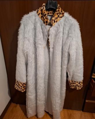 Vestito leopardo bianco carnevale 