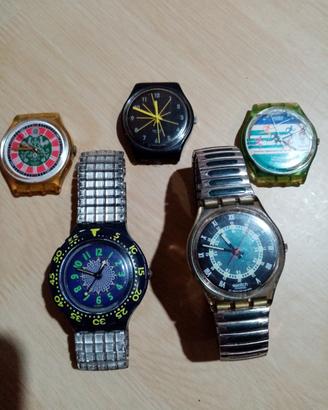 set 5 swatch vintage 