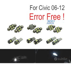 KIT 8 LAMPADE LED INTERNE PER HONDA CIVIC 06-12