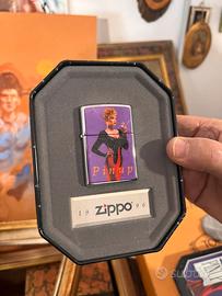 Accendino vintage zippo ‘90 pinup girl originale