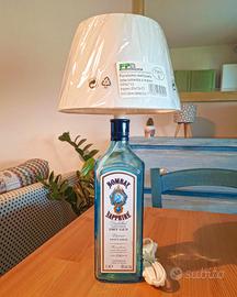Lampada artigianale bottiglia Bombay Sapphire  Gin