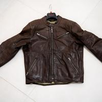 Giubbotto moto in pelle marca SPIDI Garage Brown