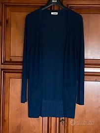 Cardigan lungo blu    -     COME NUOVO