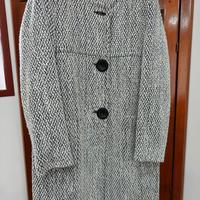 Cappotto donna grigio invernale, taglia 48