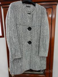 Cappotto donna grigio invernale, taglia 48