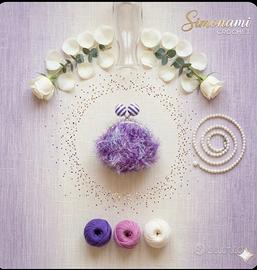 NUOVO Porta monete fatto all'uncinetto in cordino 