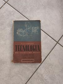 Tecnologia del Legno e dei Metalli- libro vintage 