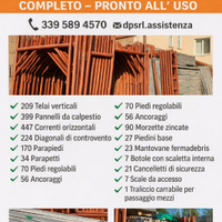 Ponteggio metallico per edilizia