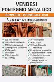 Ponteggio metallico per edilizia