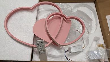 Lampada a LED a forma di cuore con telecomando