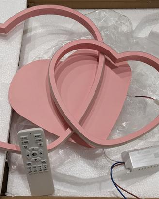 Lampada a LED a forma di cuore con telecomando