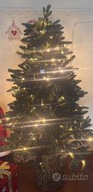 Apbero di natale con tronco