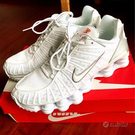Nike Shox TL White Metallic Silver Max Orange n.43